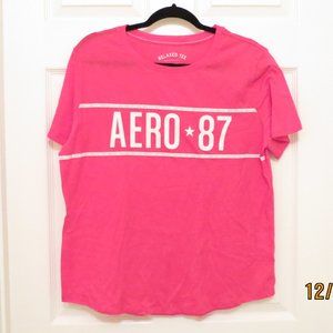 Aeropastle Hot Pink Relaxed Tee Juniors XL